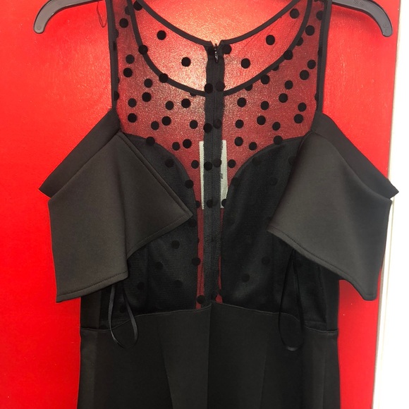 POLKA DOT RUFFLE SIDE DRESS - Picture 4 of 5